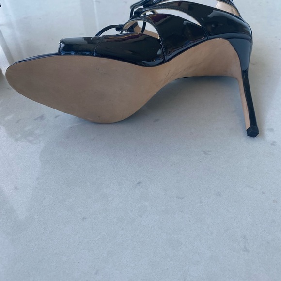 Manolo Blahnik Patent Leather Strappy Sandal Size 8 / 38 - Picture 12 of 12
